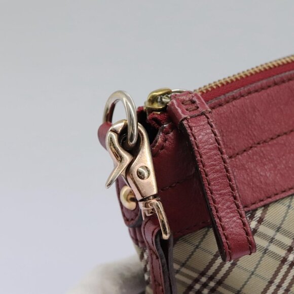 BURBERRY Nova Check Blue Label Shoulder Bag Canvas Beige - Picture 11 of 15